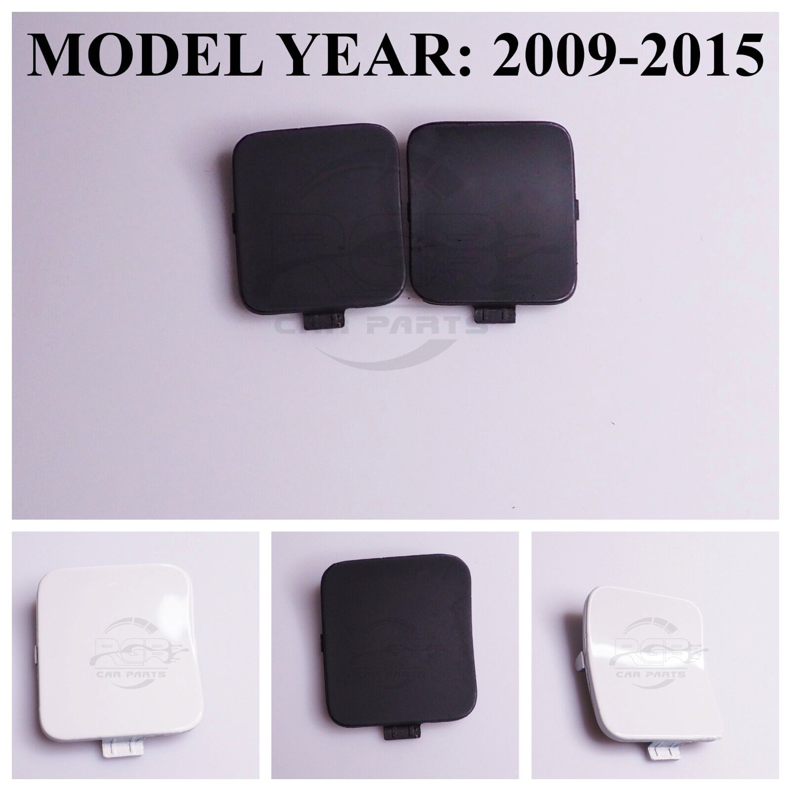 Pair Rear Bumper Tow Eye Hook Cover Caps For BMW X1 2013-2015 – Left & Right, Replaces 51127303815/6