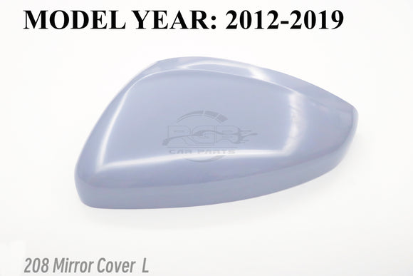 Left Side Wing Mirror Cover For Peugeot 208/2008 2012-2019 