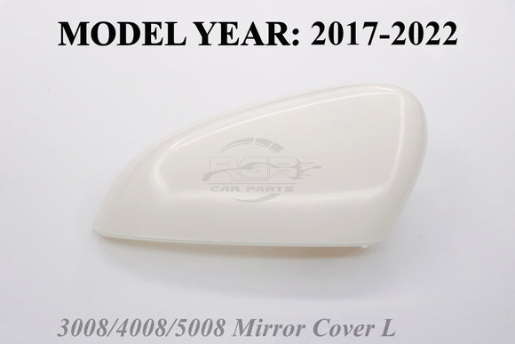 Left Side Wing Mirror Cover For Peugeot 3008/4008/5008 2017-2022