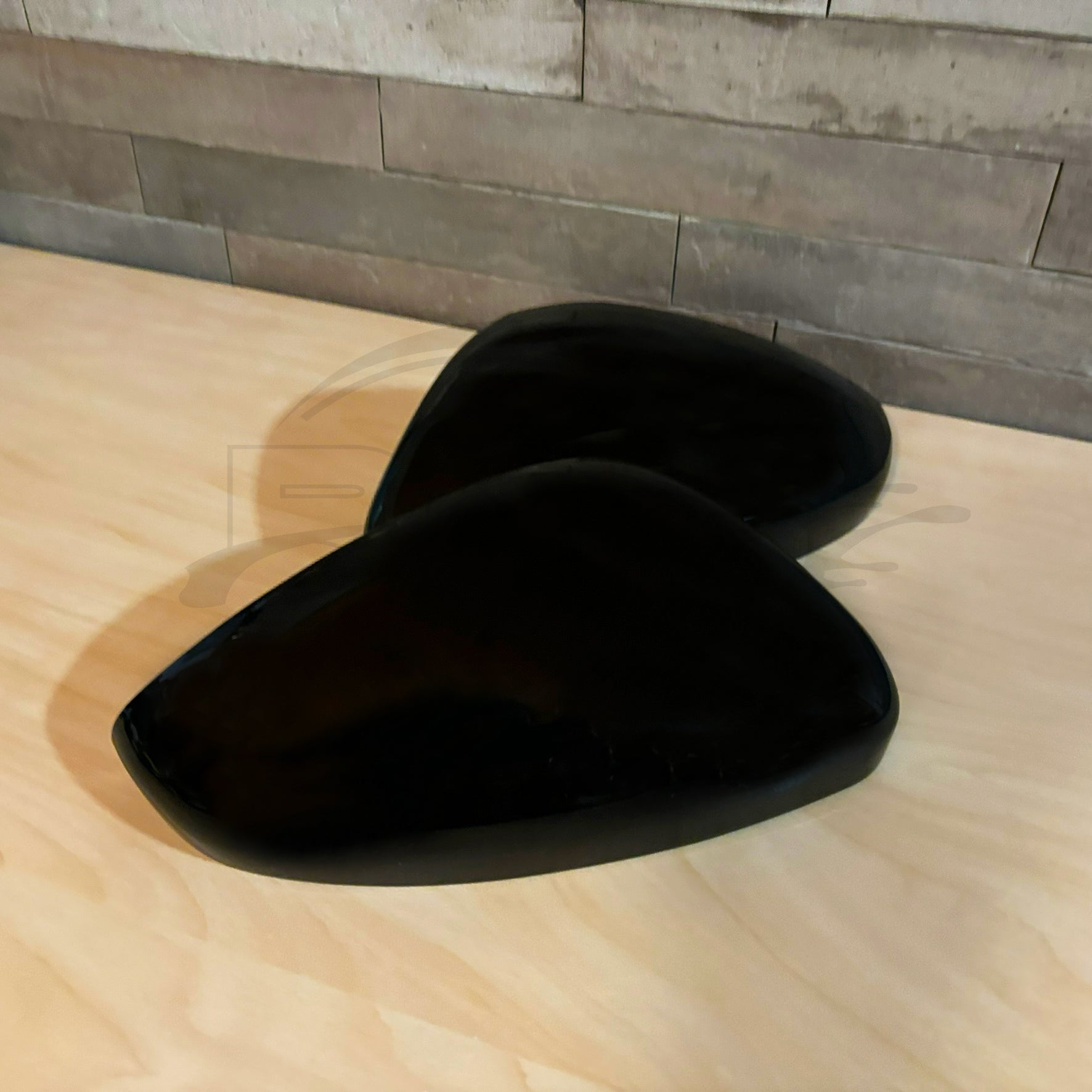 Pair Left Right Wing Mirror Cover For Peugeot 308 MK2 2013-2020 Black