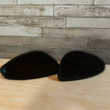 Pair Wing Mirror Cover For Peugeot 308 MK1 2007-2013 Black