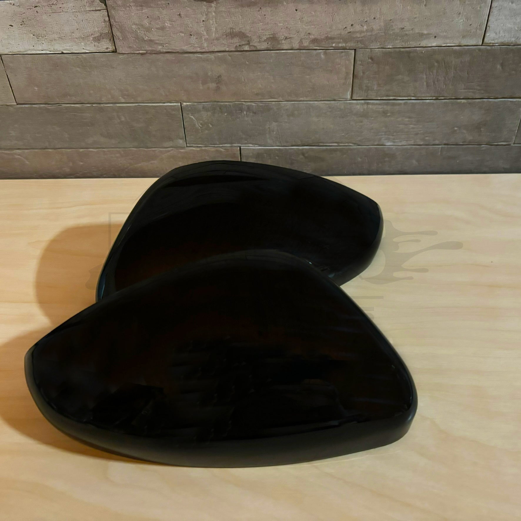 Pair Left Right Wing Mirror Cover For Peugeot 308 MK2 2013-2020 Black