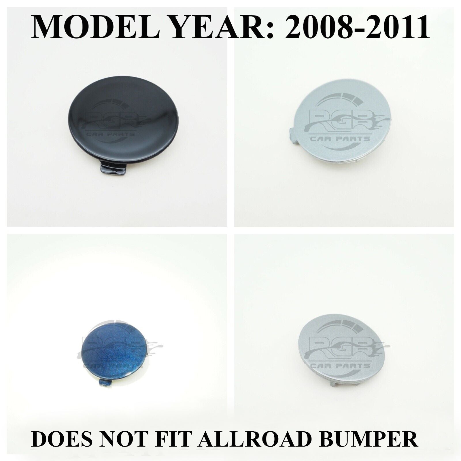 Audi A4 B8 SE Front Bumper Tow Hook Cover For Pre-Facelift 2008-2011