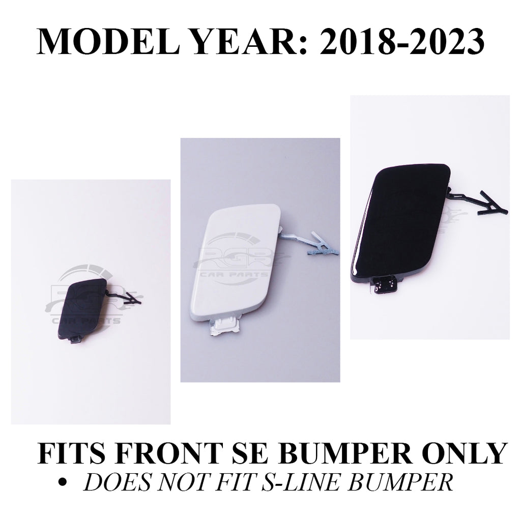 Front Bumper Tow Hook Cover For Audi A6 C8 2018-2022