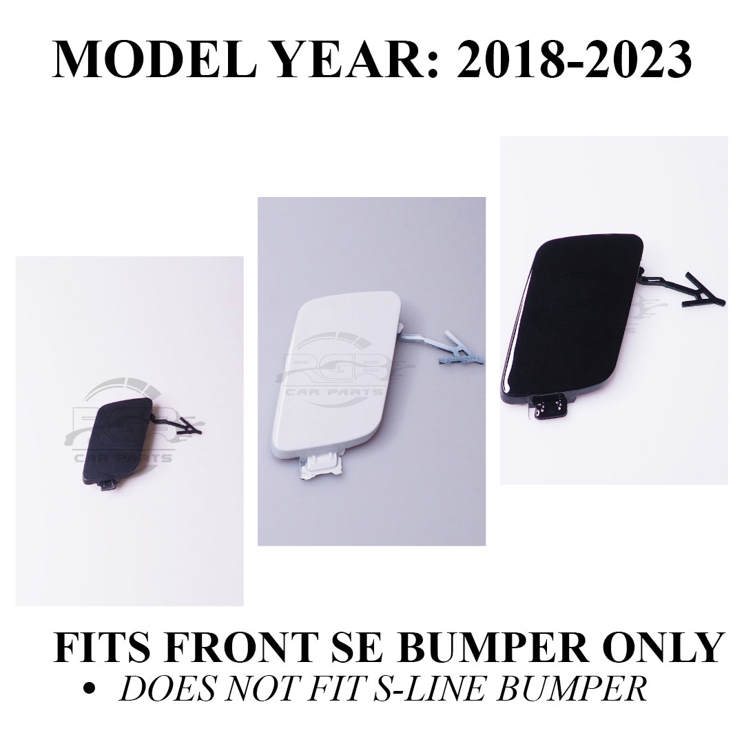 Front Bumper Tow Hook Cover For Audi A6 C8 2018-2022