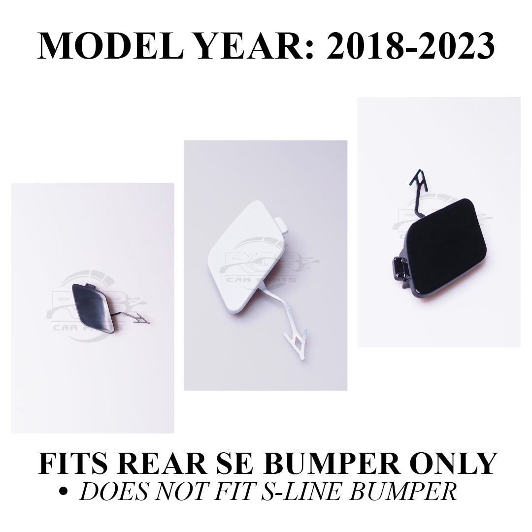 Rear Bumper Tow Hook Cover Towing Eye Cap For Audi A6 C8 2018-