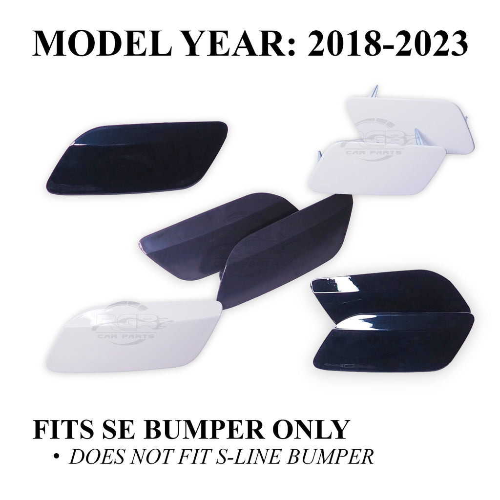 Painted Headlight Washer Cover Jet Cap For Audi A6 C8 2018-2023 4K0955275 / 4K0955276