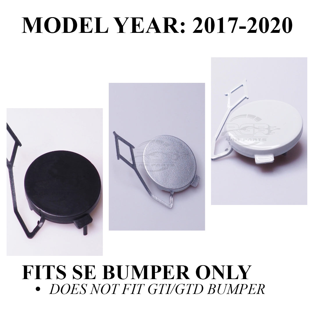 Rear Bumper Tow Hook Cover Cap For Volkswagen Arteon 2017-