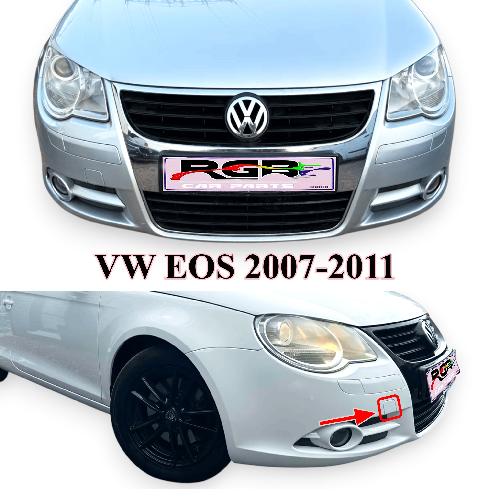 Volkswagen Eos Painted Front Tow Hook Cover For 2007-2011 1Q0807205 OEM