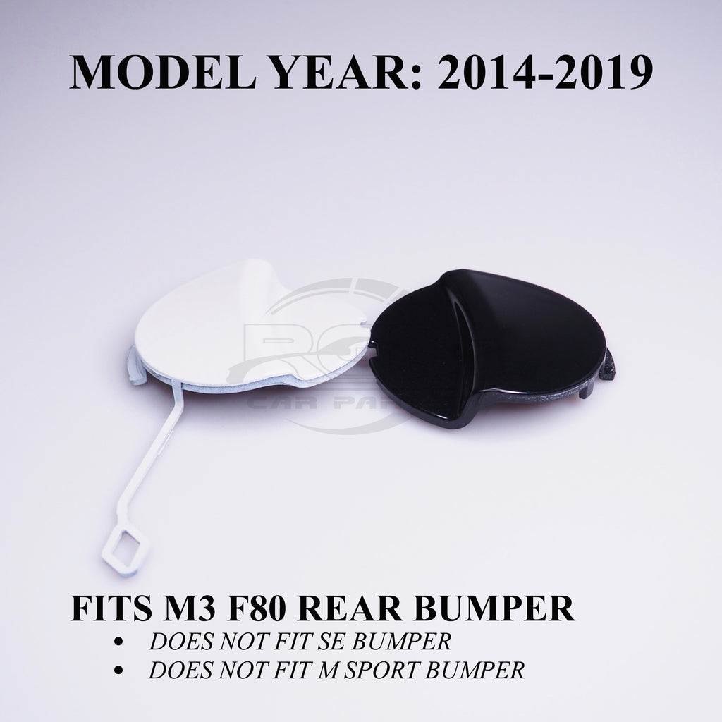 Rear Bumper Tow Hook Cover Towing Cap For BMW M3 F80 Sedan 14-19