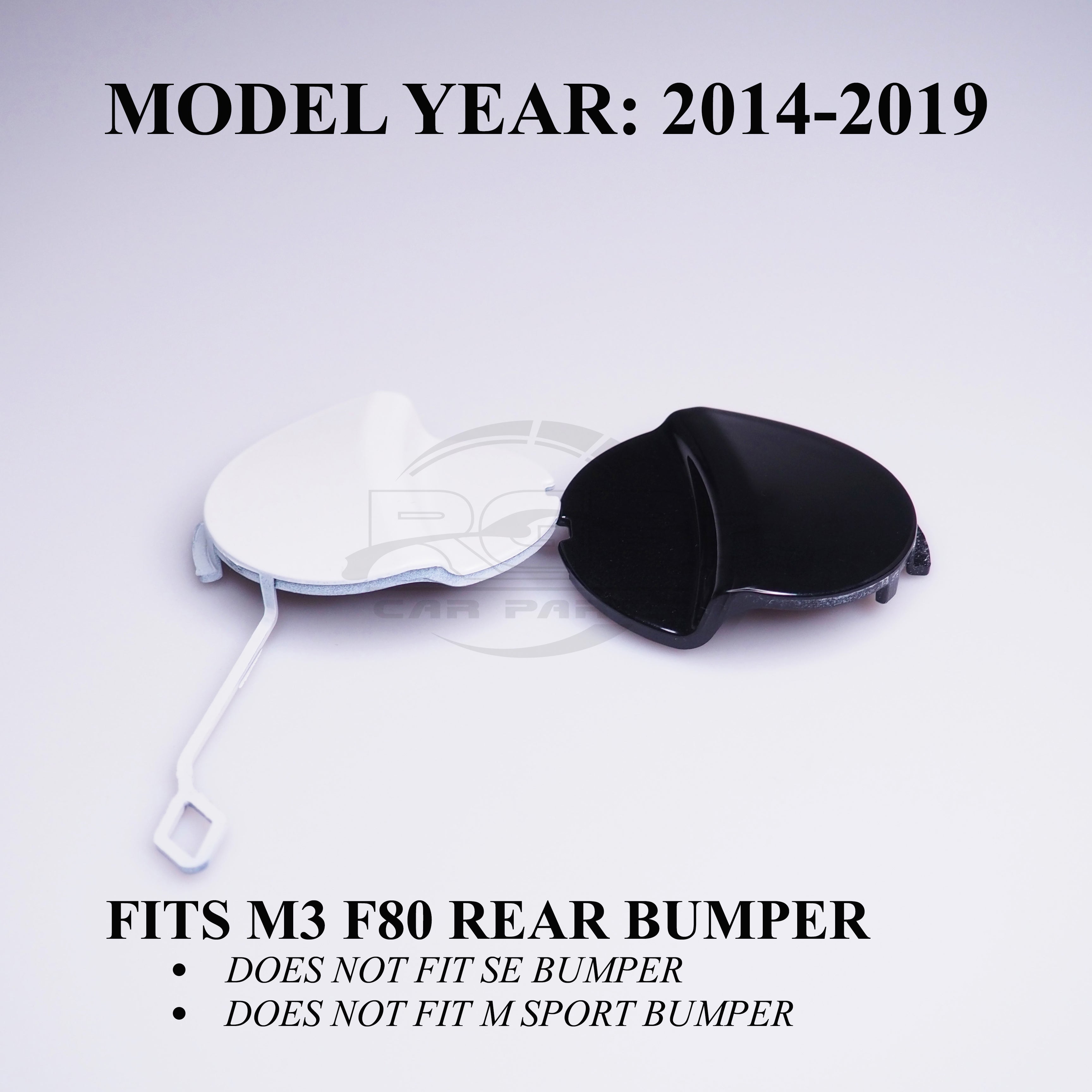 Rear Bumper Tow Hook Cover Towing Cap For BMW M3 F80 Sedan 14-19