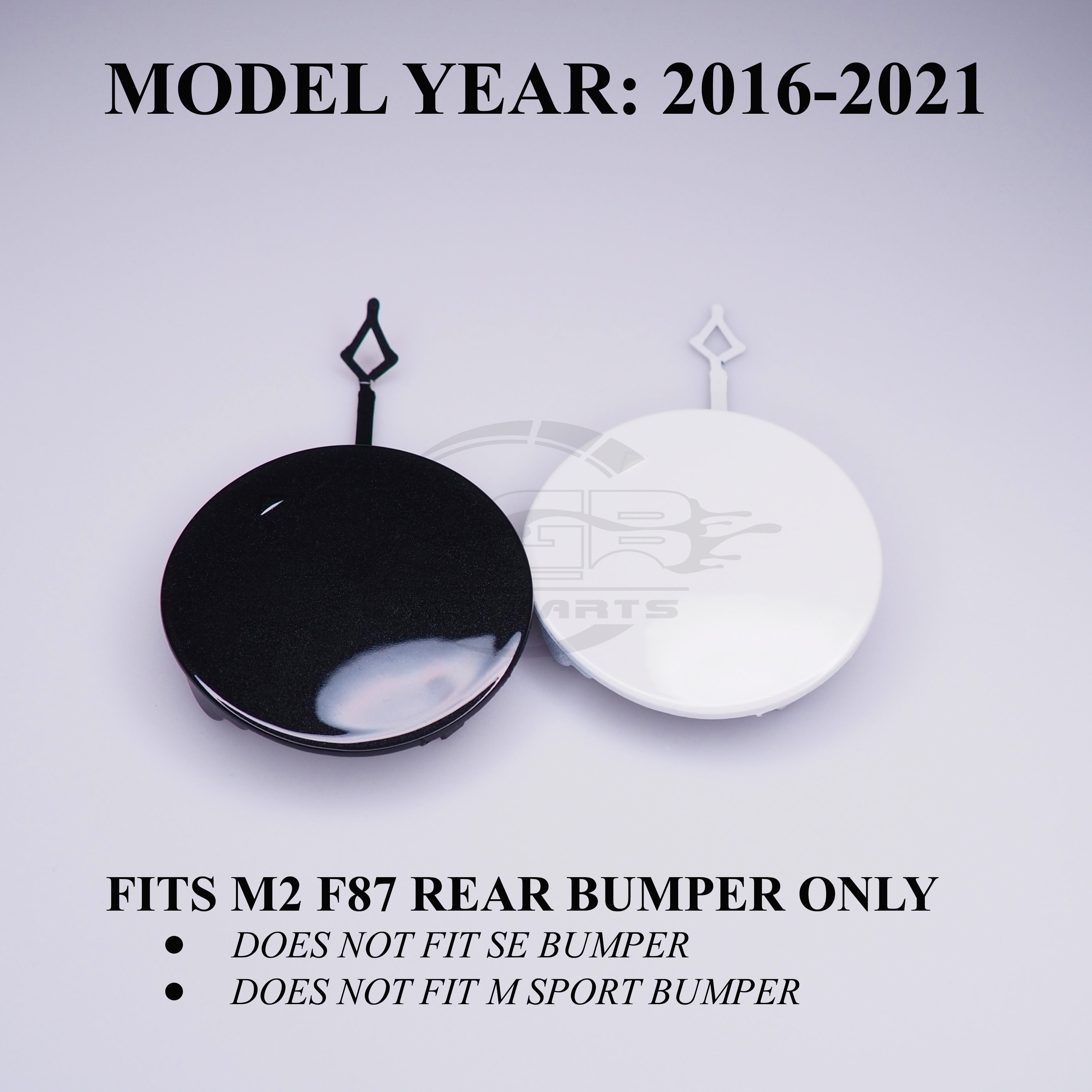 Rear Bumper Tow Hook Cover Towing Eye Cap For BMW M2 F87 16-21