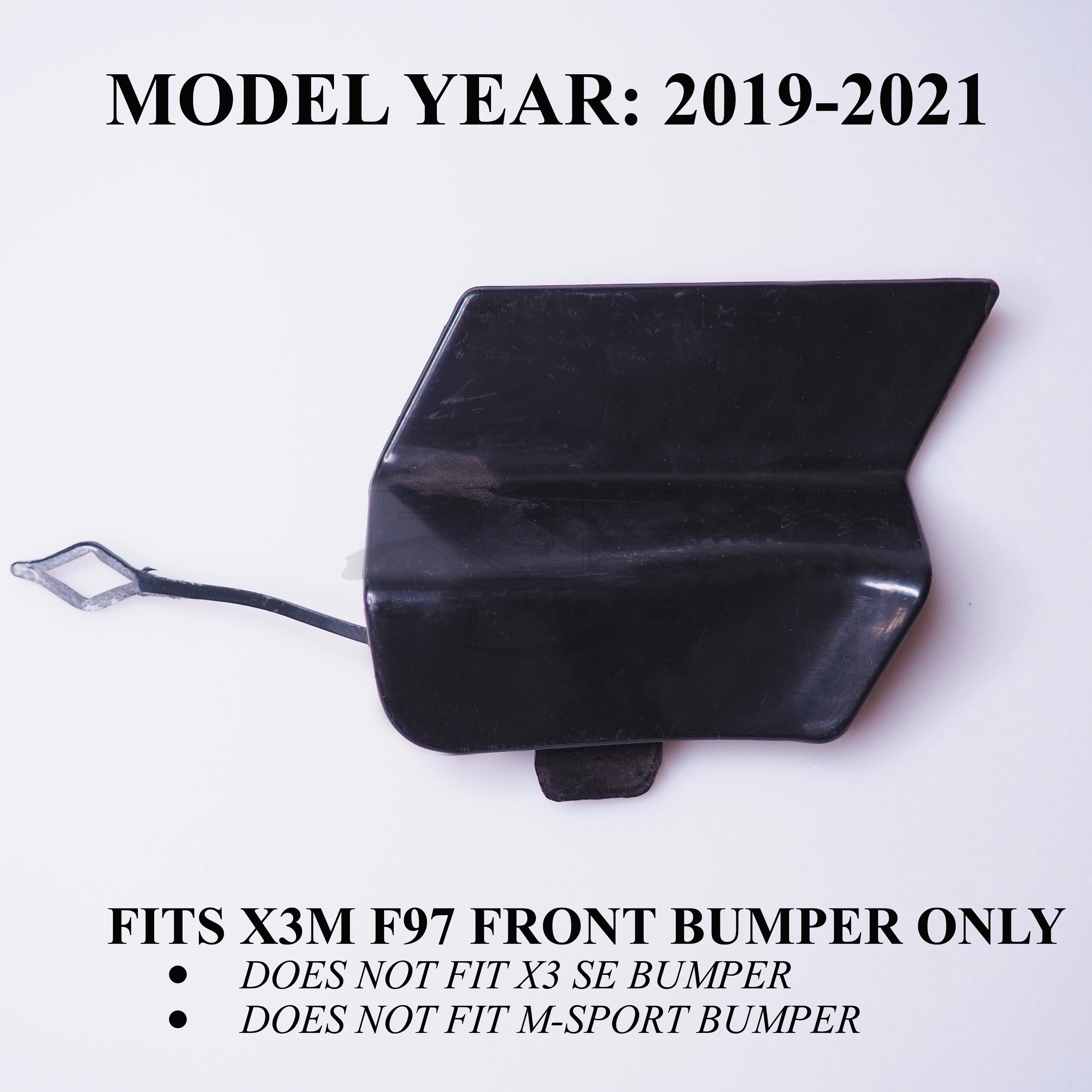 Front Bumper Tow Hook Cover Towing Eye Cap For BMW X3M F97 19-21 