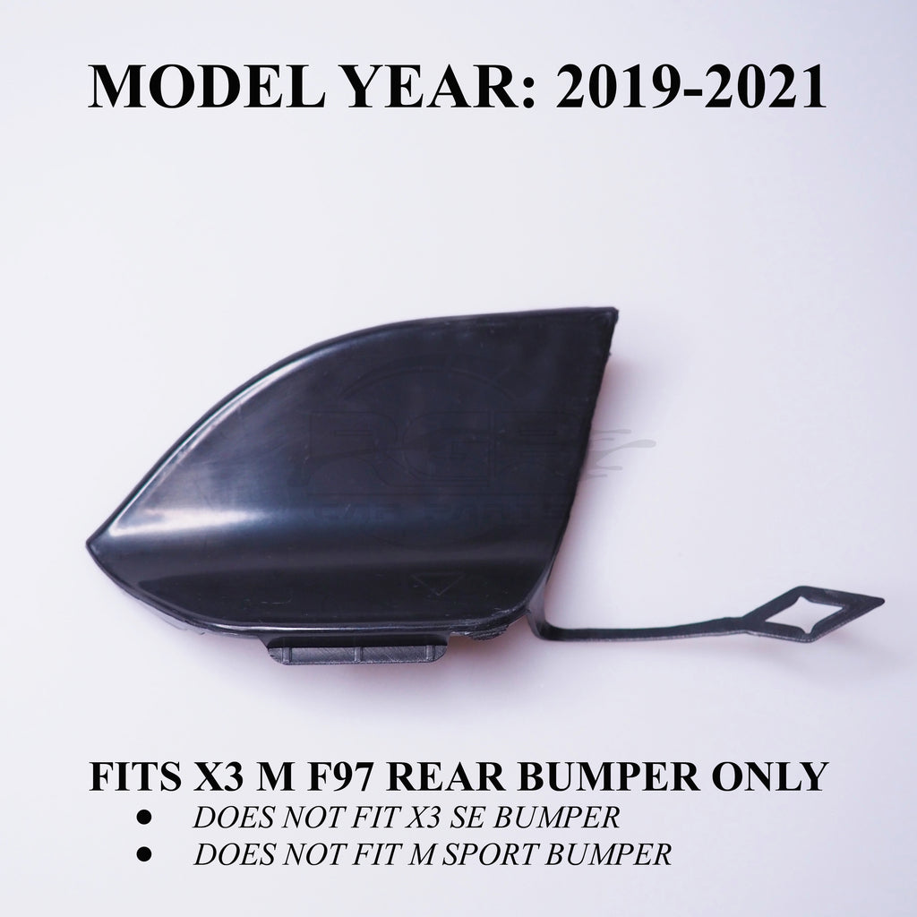 Rear Bumper Tow Hook Cover Towing Eye Cap For BMW X3M F97 19-21