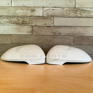 Pair Wing Mirror Cover For VW Golf MK8 ID.3 Seat Cupra Born Pure White LC9A