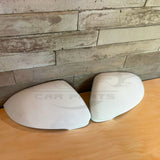 Pair Wing Mirror Cover For VW Golf MK8 ID.3 Seat Cupra Born Pure White LC9A