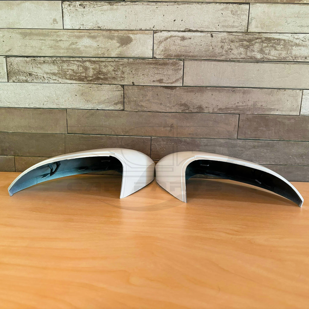 Pair Wing Mirror Cover For VW Golf MK8 ID.3 Seat Cupra Born Pure White LC9A