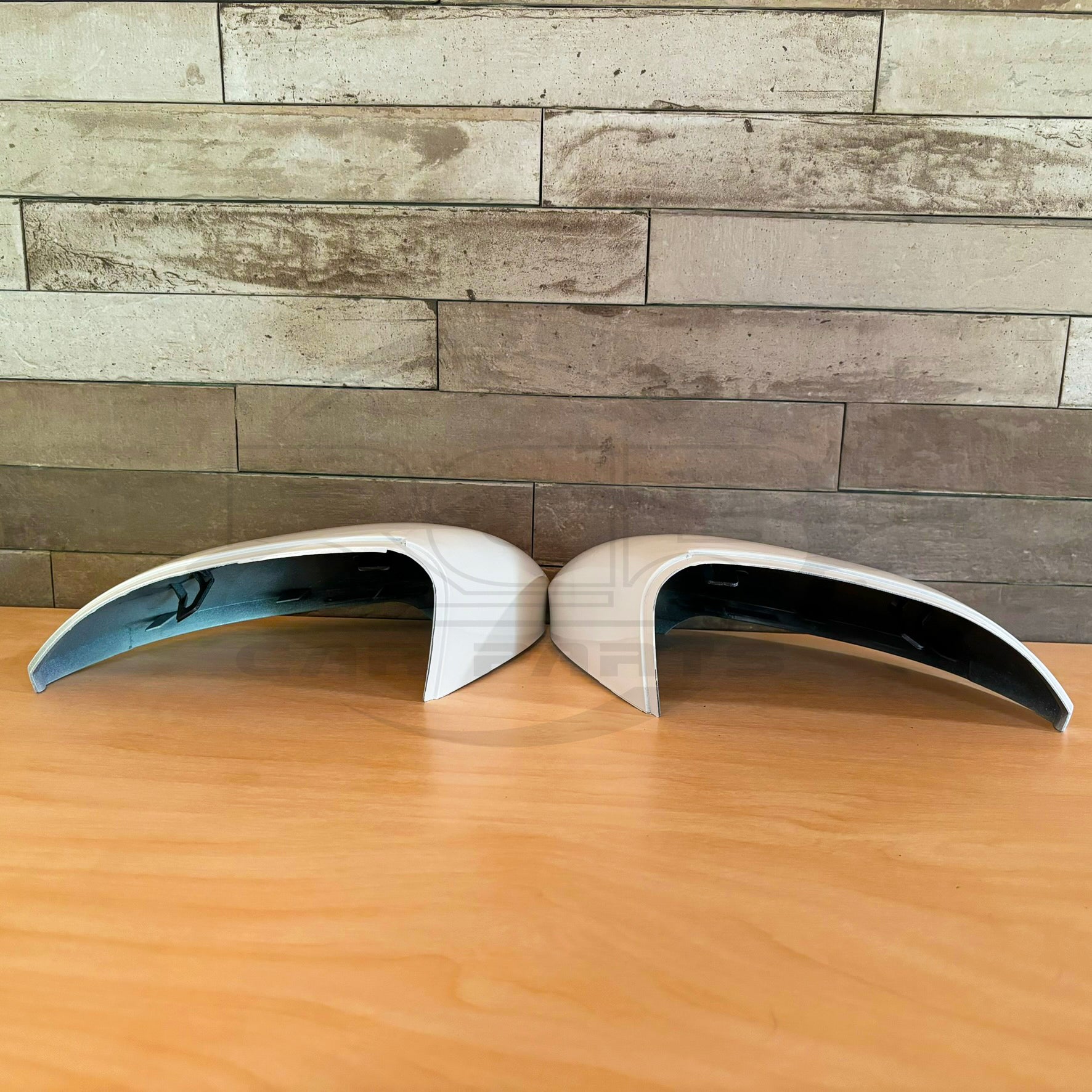 Pair Wing Mirror Cover For VW Golf MK8 ID.3 Seat Cupra Born Pure White LC9A