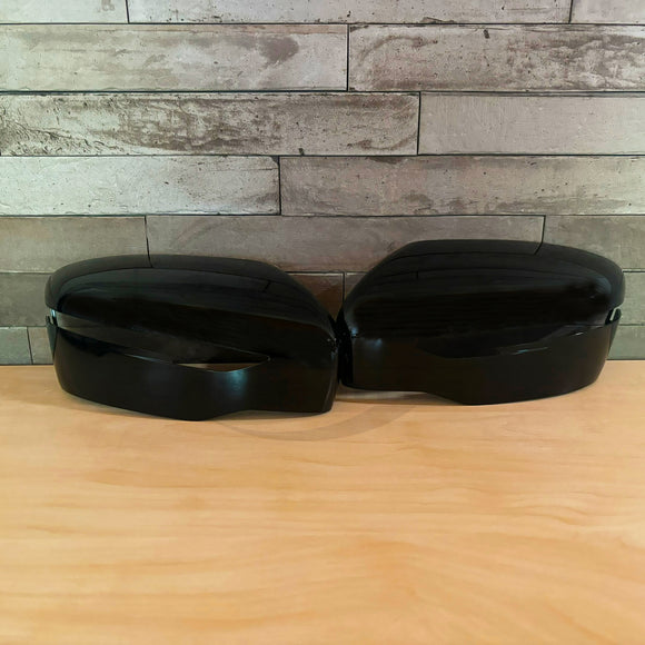 Pair Wing Mirror Cover For Nissan Qashqai J11 Juke F15 X-Trail T32 Black