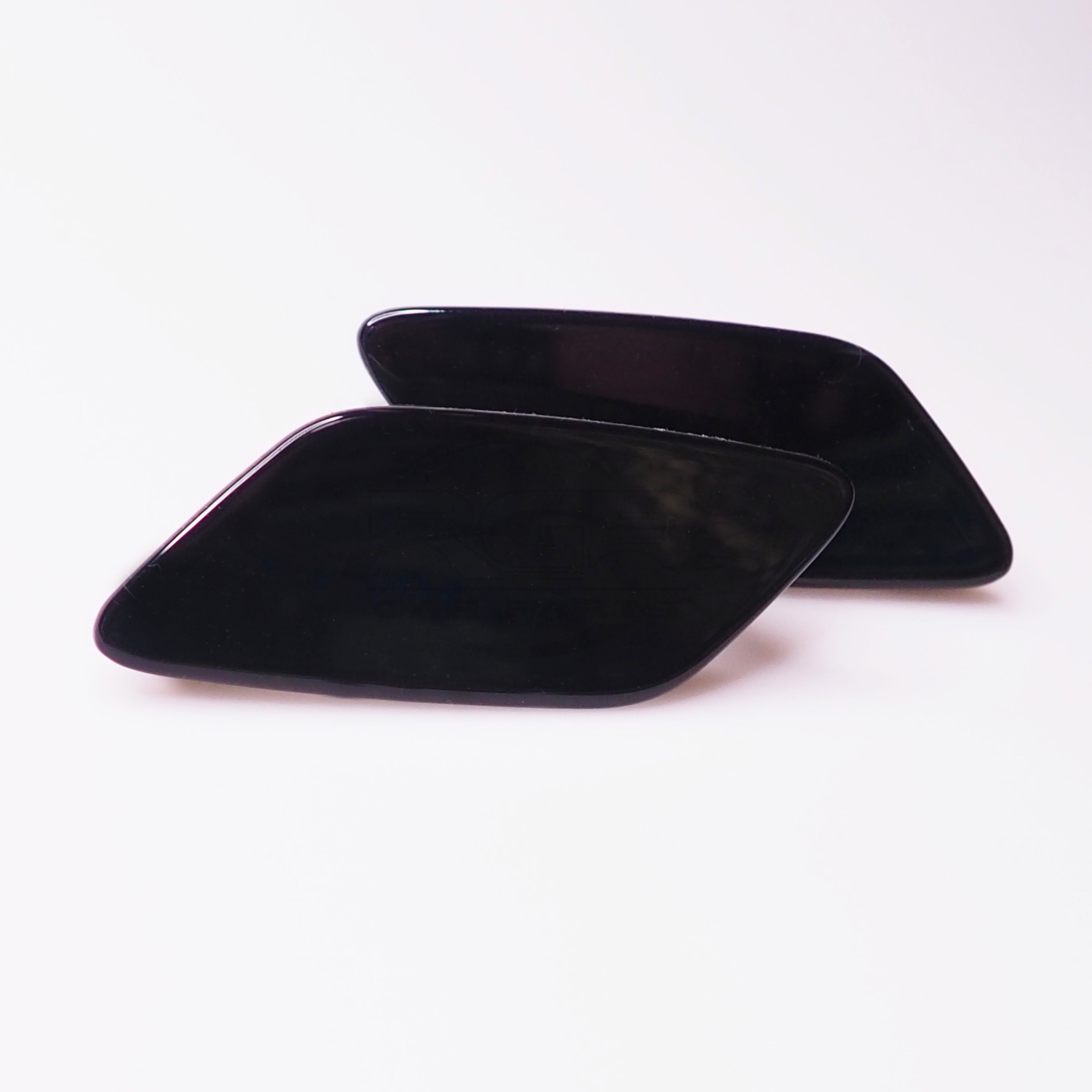 VW Jetta A6 Headlight Washer Cover Pair Left Right For 2015-2017 Black L041