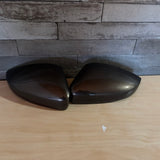 Pair Left Right Wing Mirror Cover For VW Polo 6R 2009-2017 Toffee Brown LH8Z