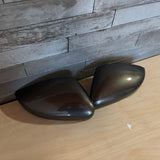 Pair Left Right Wing Mirror Cover For VW Polo 6R 2009-2017 Toffee Brown LH8Z