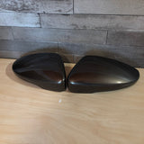 Pair Left Right Wing Mirror Cover For VW Passat B7 2011-2014 Toffee Brown LH8Z