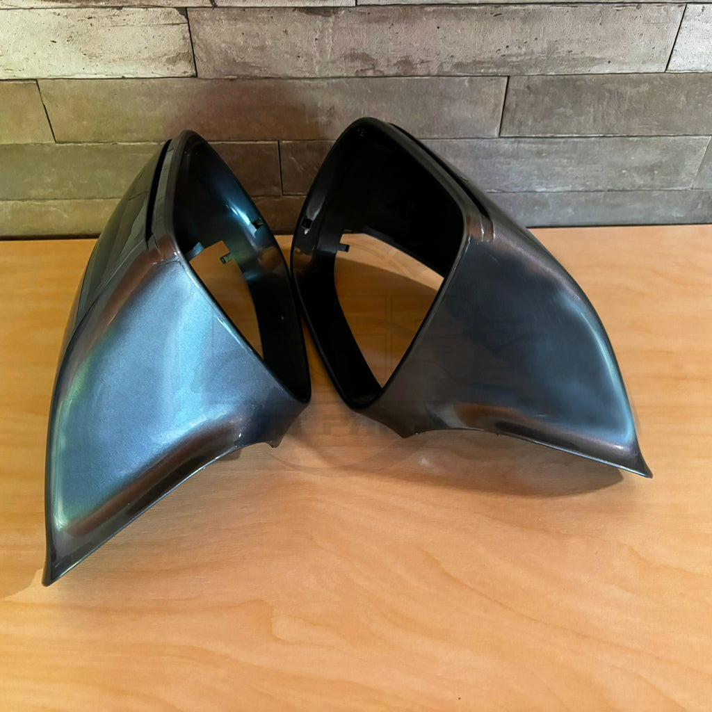 Pair Wing Mirror Cover Cap For Audi Q5 8R Q7 4L Monsoon Gray LX7R