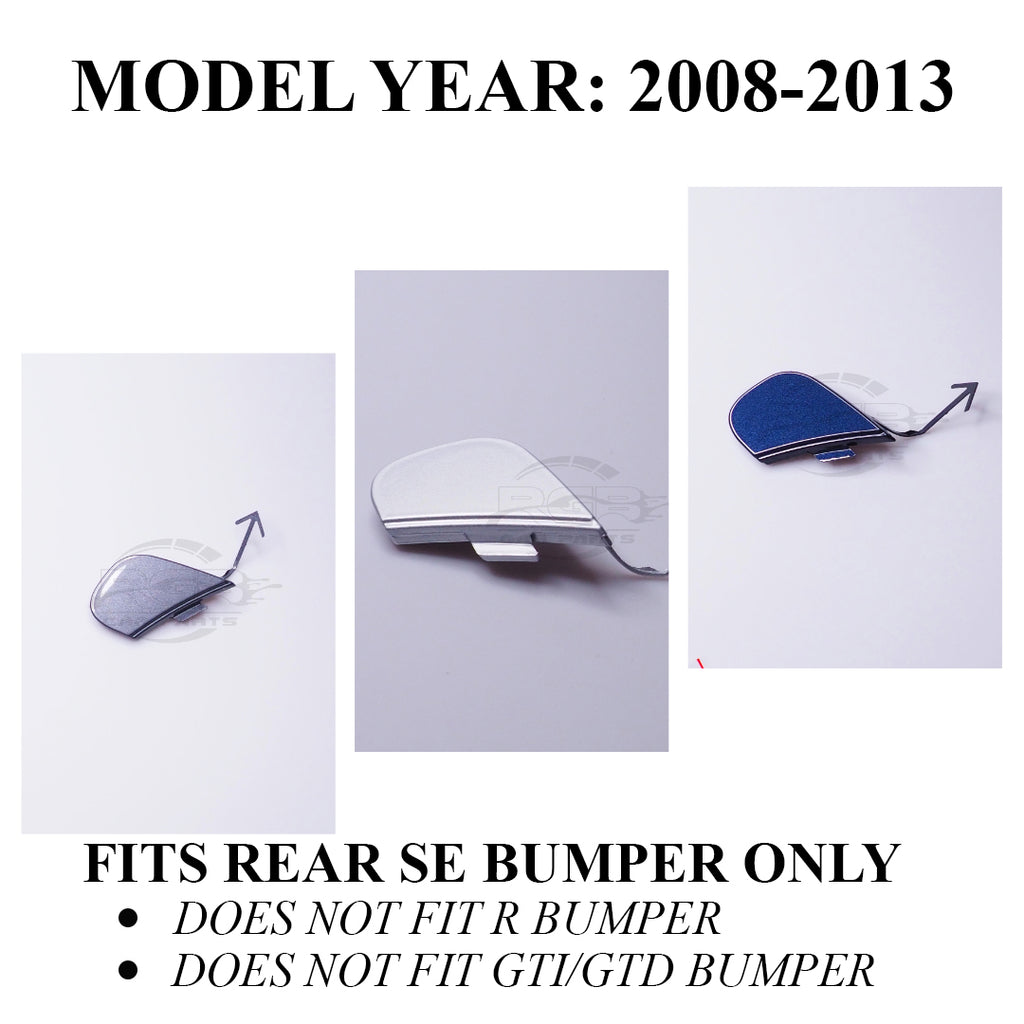 Painted Rear Bumper Tow Hook Cover For Volkswagen Scirocco MK3 2008-2013 Choose Color