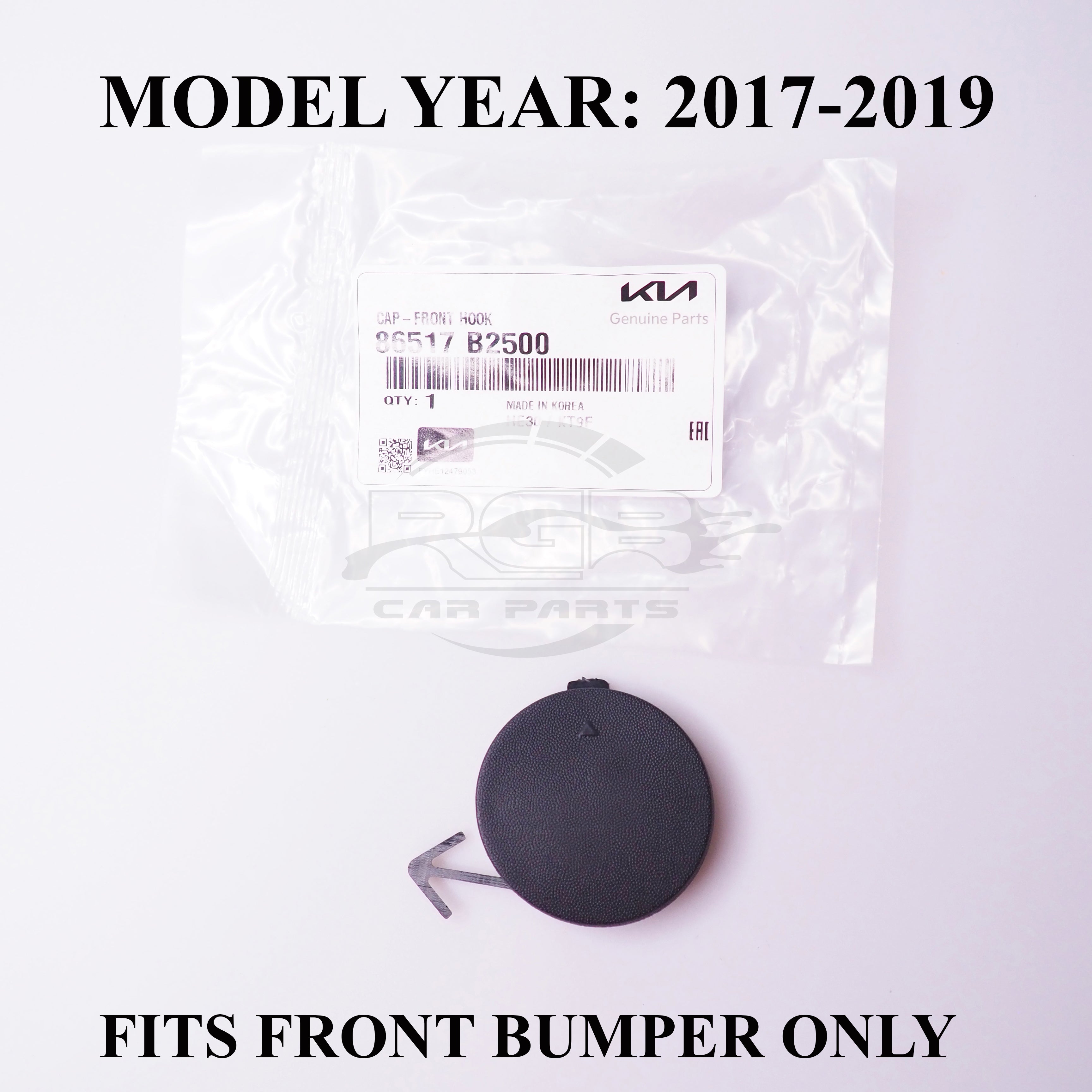 Kia Soul PS Front Bumper Tow Hook Cover Towing Eye Cap For 2017-2019 OEM