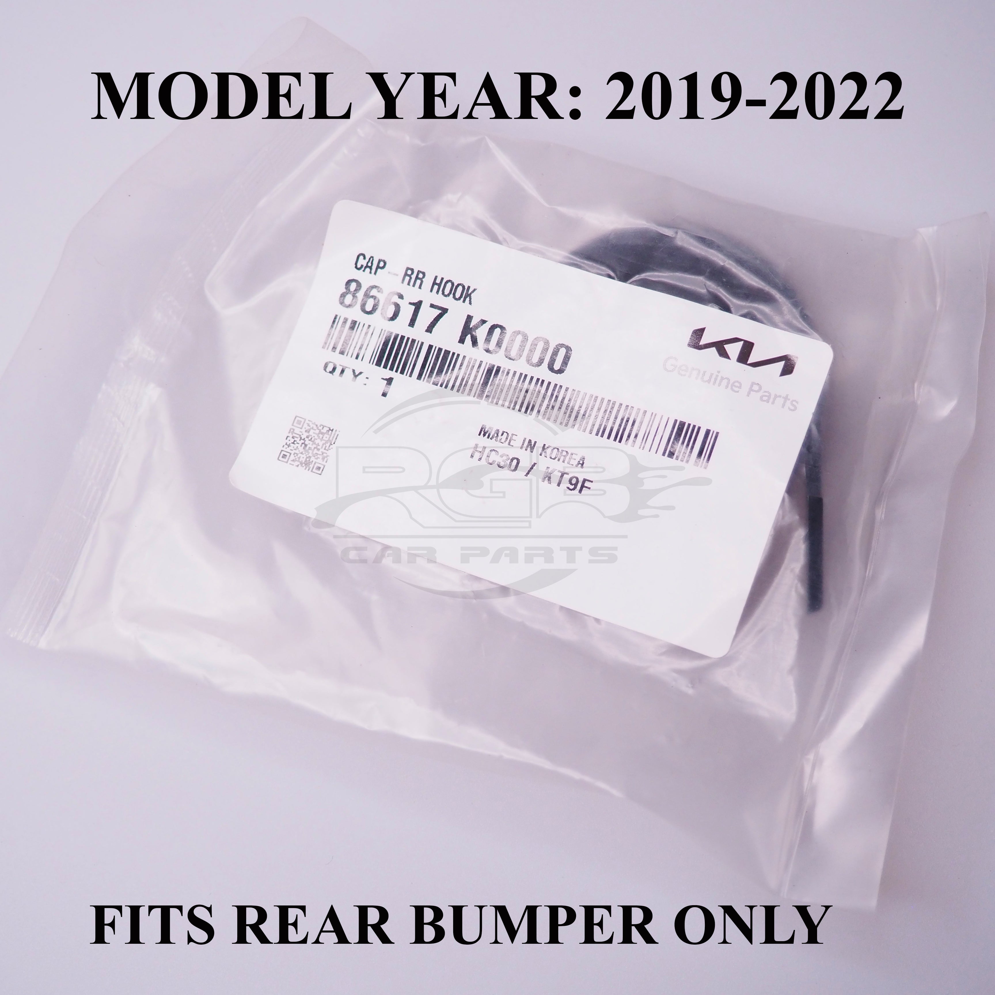 Kia Soul SK3 Rear Bumper Tow Hook Cover Towing Eye Cap For 2019-2022 OEM