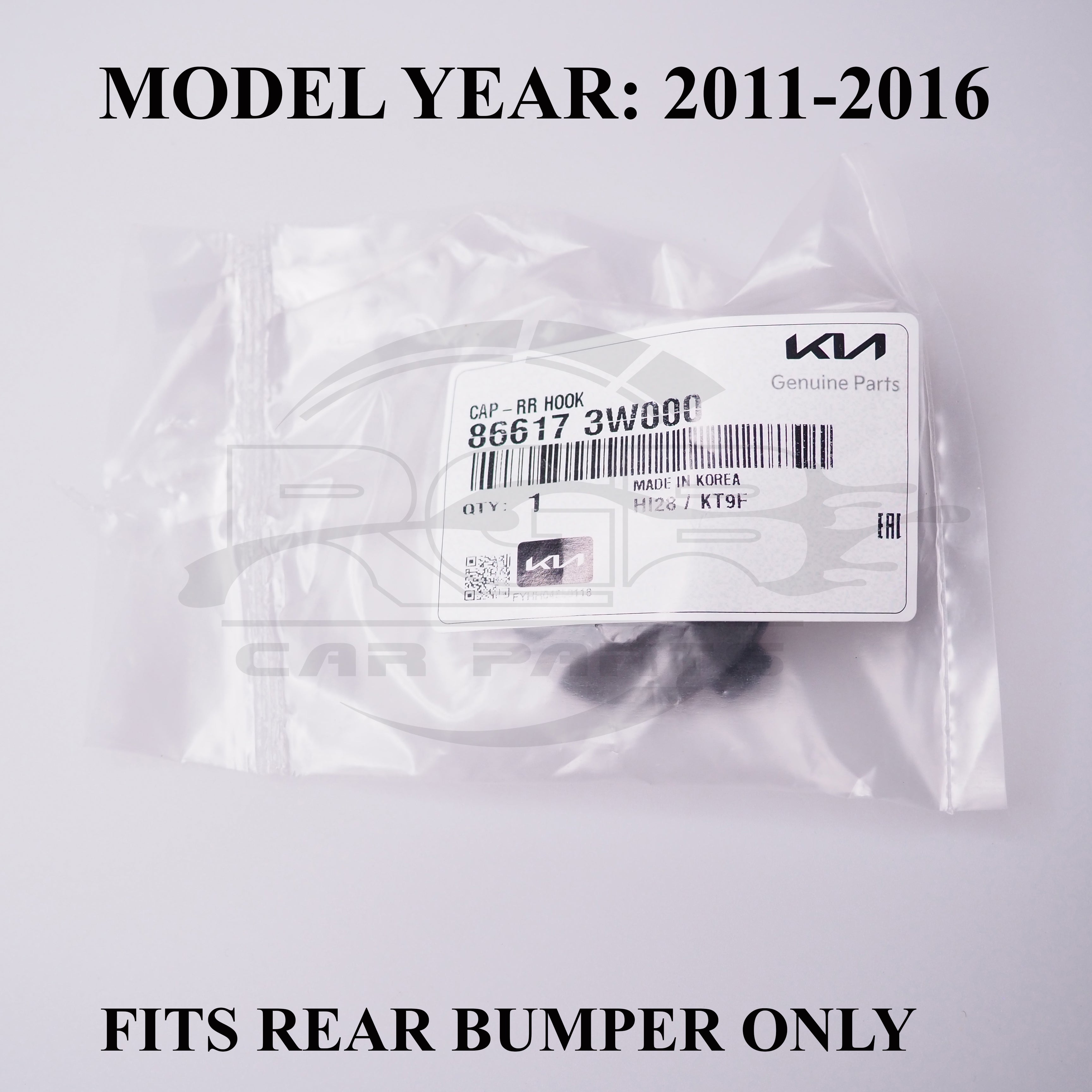 Kia Sportage SL Rear Bumper Tow Hook Cover Towing Eye Cap For 2011-2016 OEM