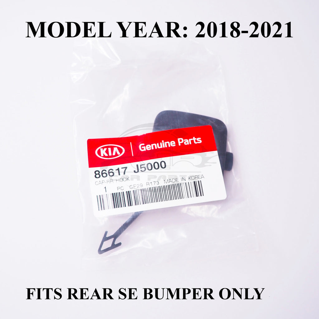 Kia Stinger SE Rear Bumper Tow Hook Cover Towing Eye Cap For 2018-2021 OEM