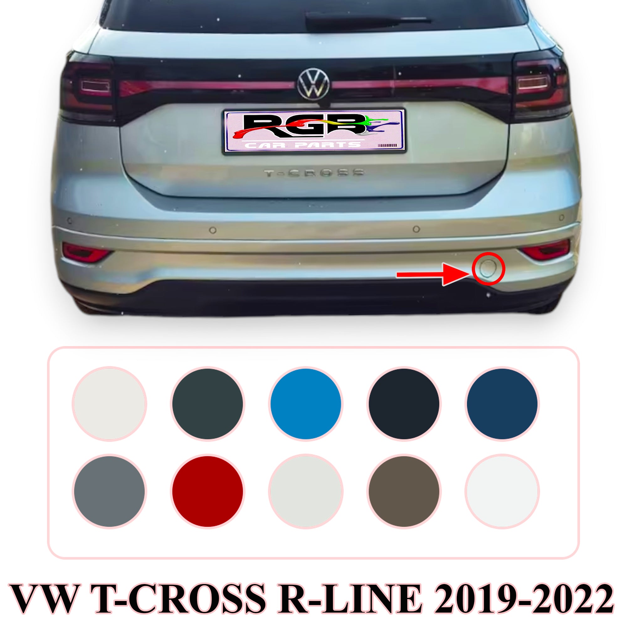 Bumperbescherming Voor VW T-Cross C11 (2013-2018) – Roestvrij Staal, Mat, Krasbestendig, Eenvoudig Te Plakken