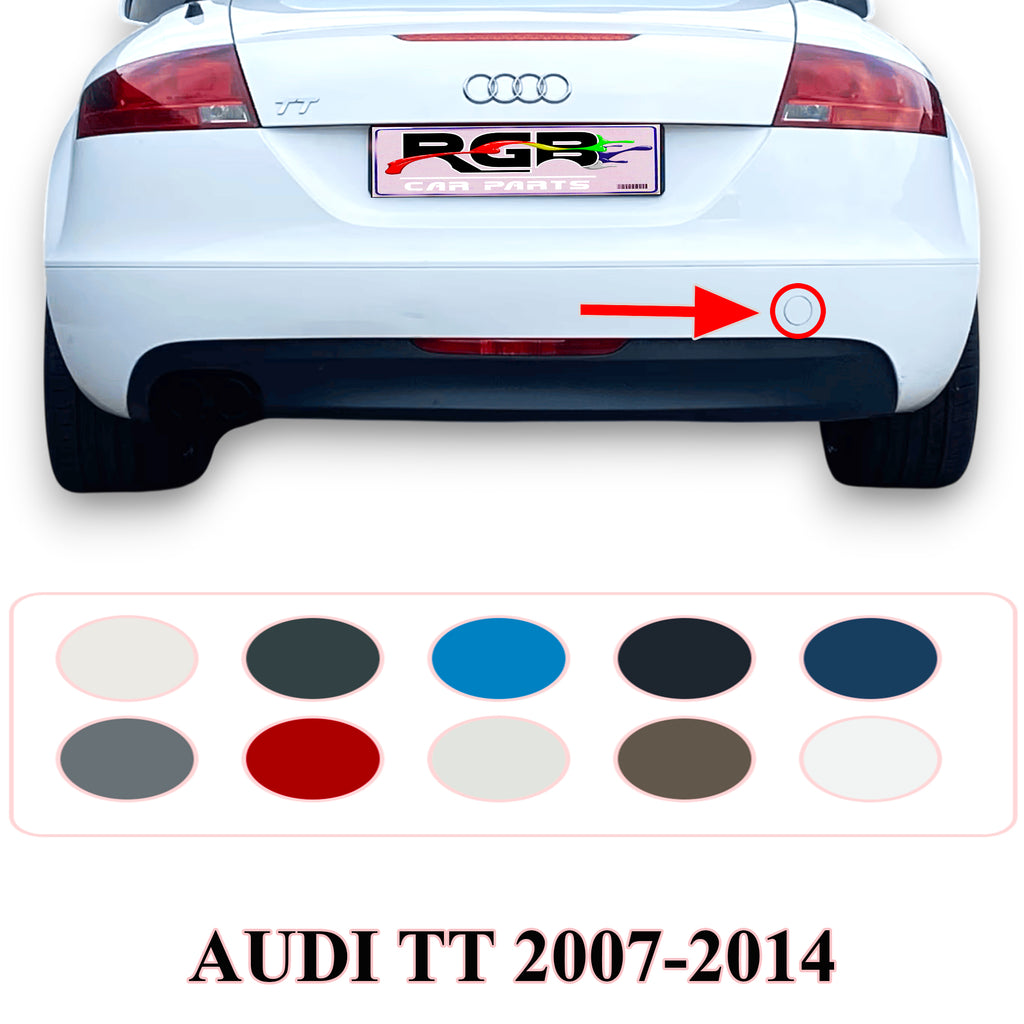 Audi TT Painted Rear Bumper Tow Hook Cover For 2007-2014 8J0807441 OEM