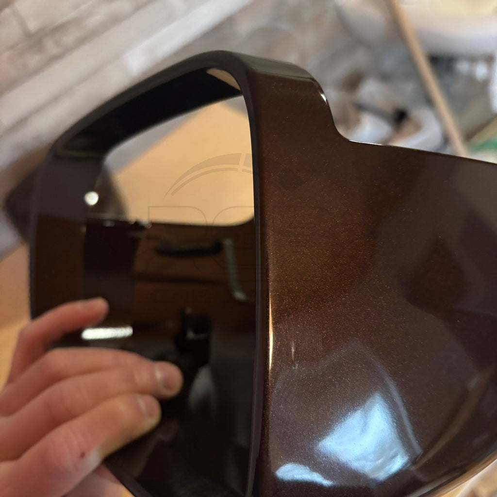 Painted Pair Left Right Wing Mirror Cover For Volvo XC60 MK2 2018-2024 Maple Brown 722