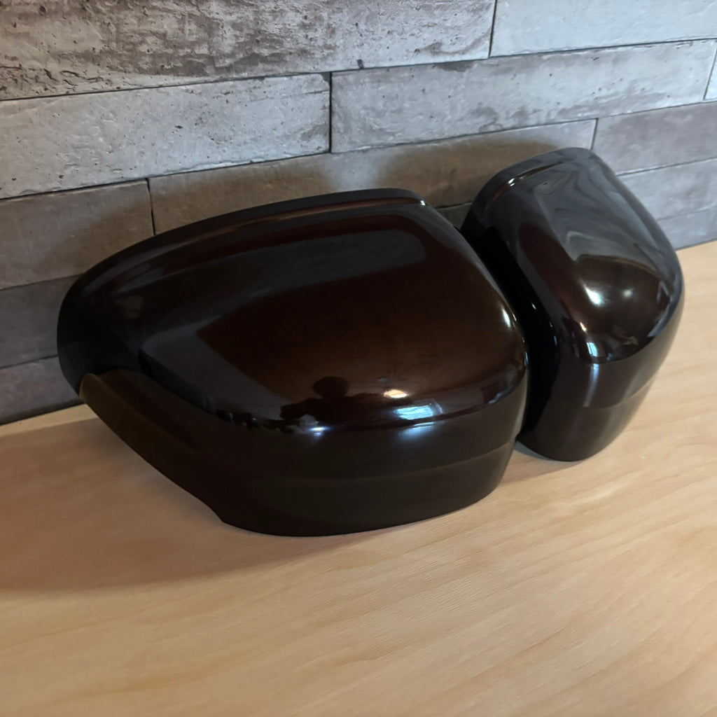 Painted Pair Left Right Wing Mirror Cover For Volvo XC60 MK2 2018-2024 Maple Brown 722