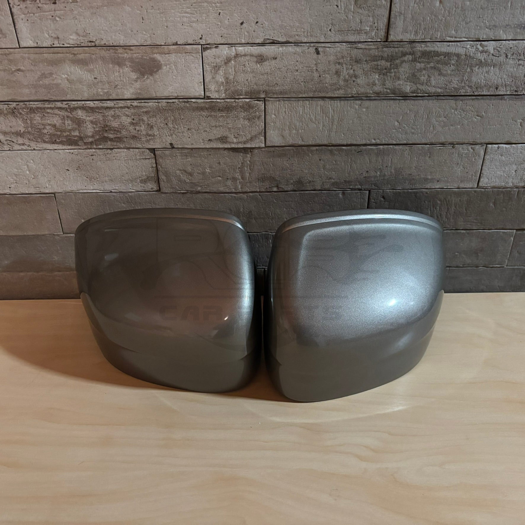 Painted Pair Left Right Wing Mirror Cover For Volvo XC60 MK2 2018-2024 Pebble Gray Met. 727