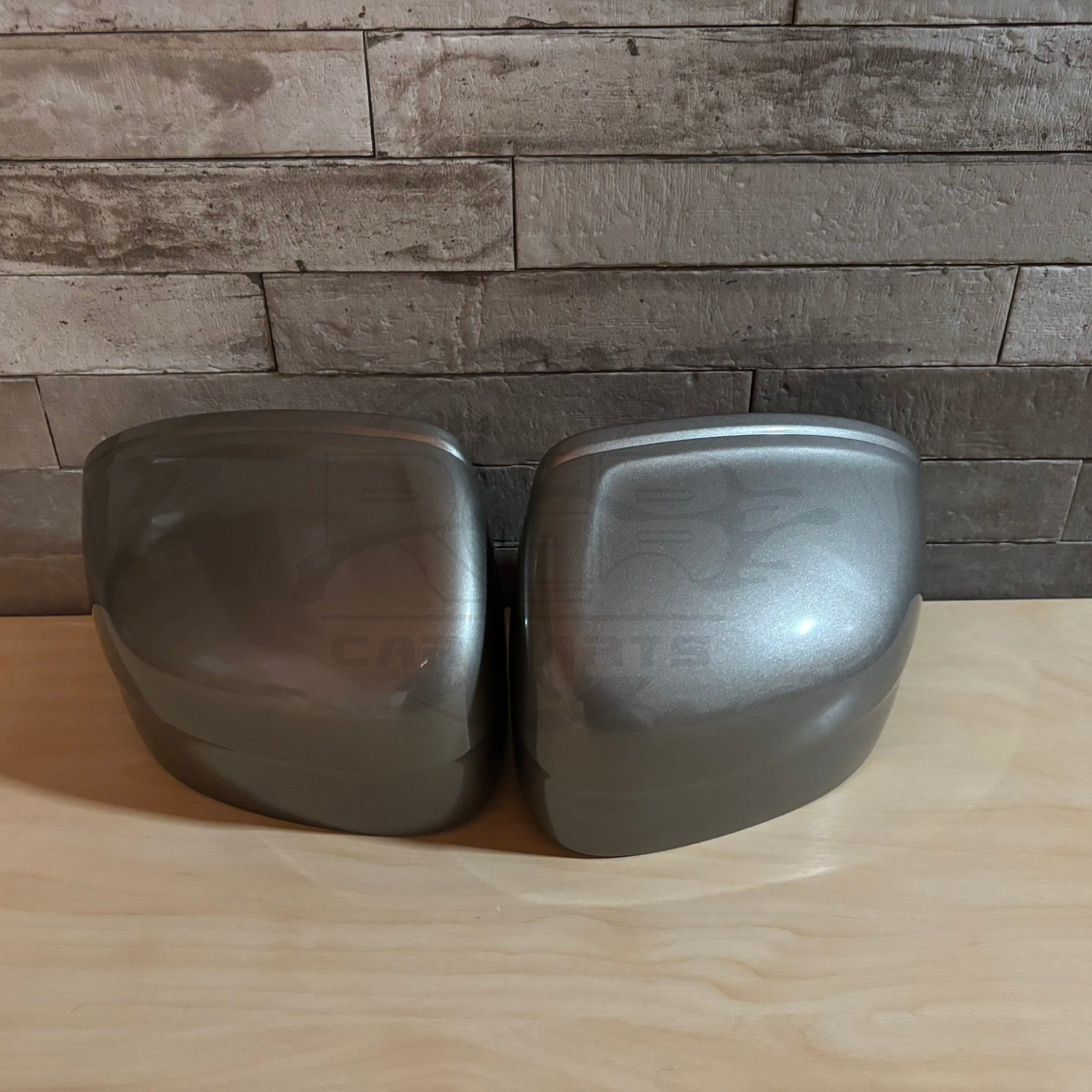 Painted Pair Left Right Wing Mirror Cover For Volvo XC60 MK2 2018-2024 Pebble Gray Met. 727