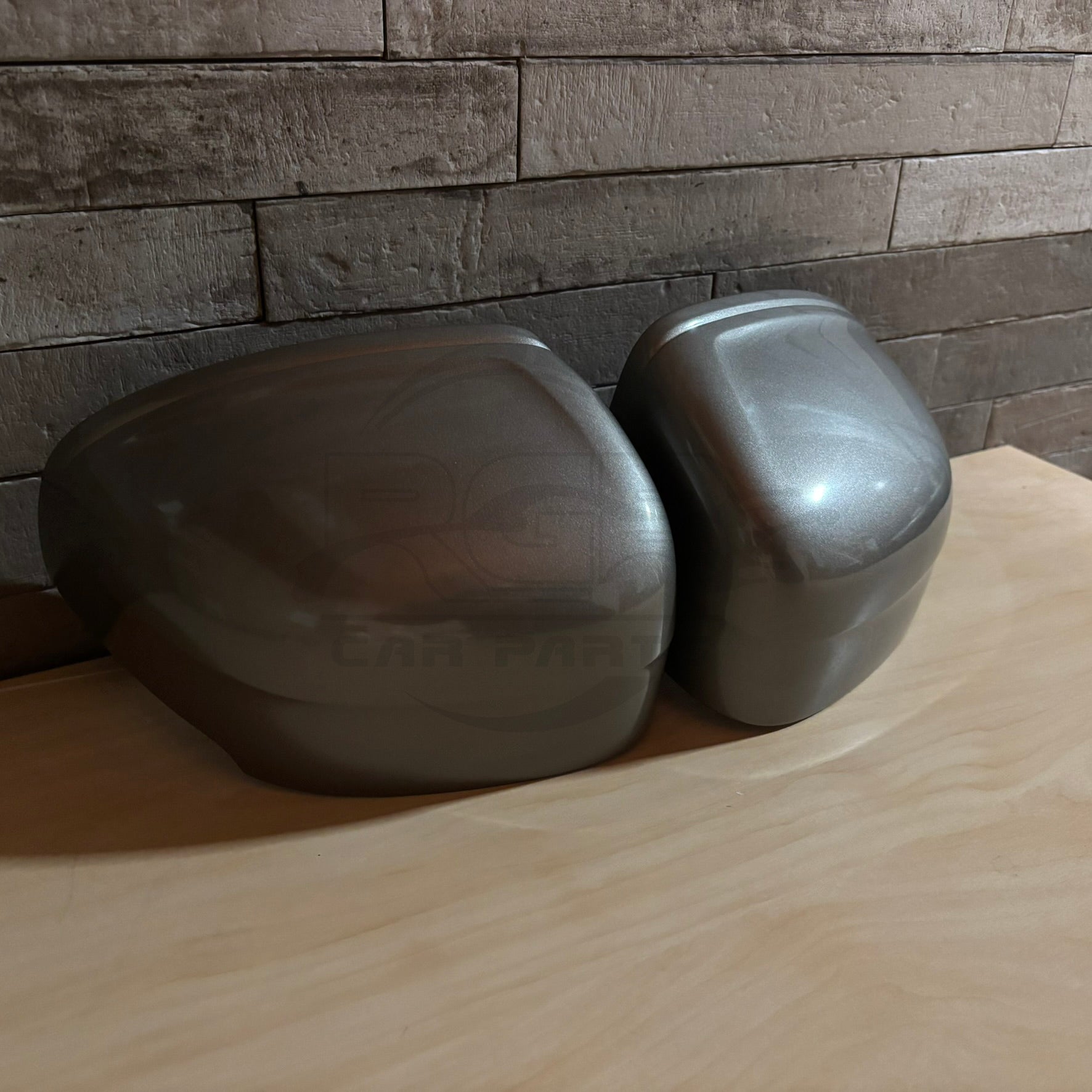 Painted Pair Left Right Wing Mirror Cover For Volvo XC60 MK2 2018-2024 Pebble Gray Met. 727