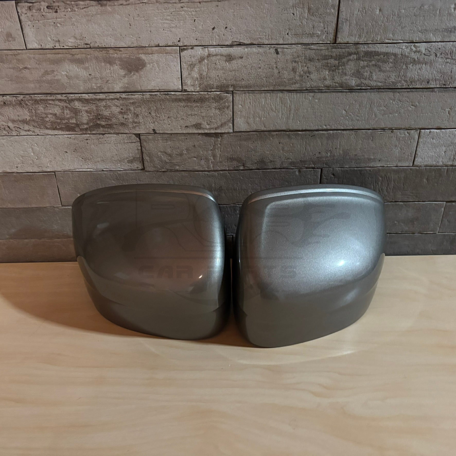 Painted Pair Left Right Wing Mirror Cover For Volvo XC60 MK2 2018-2024 Pebble Gray Met. 727