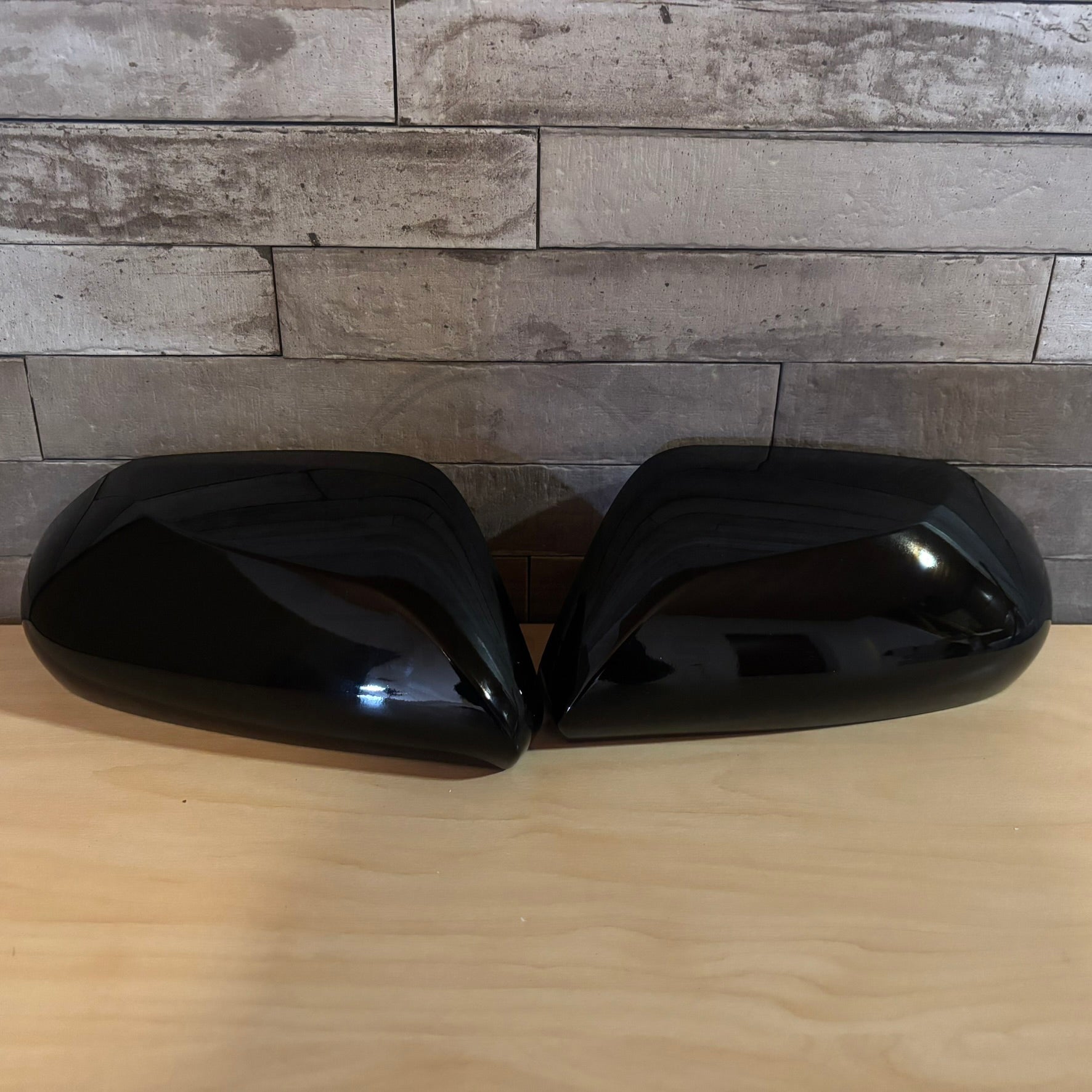 Painted Pair Left Right Wing Mirror Cover Cap Casing For Toyota Camry XV70 2017-2024 Black