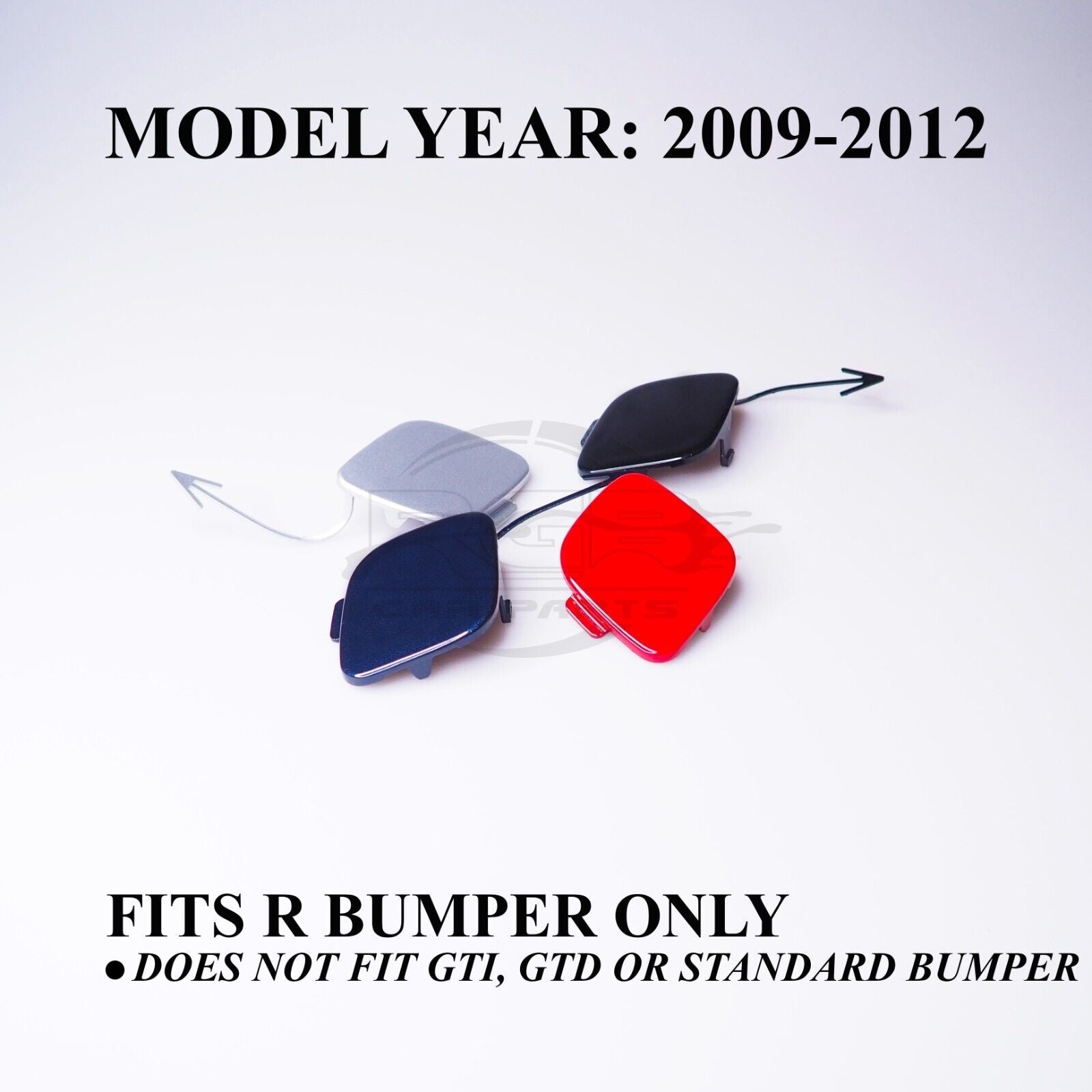 Front Bumper Tow Hook Cover Cap For VW Golf MK6 VI R R20 2009-2012