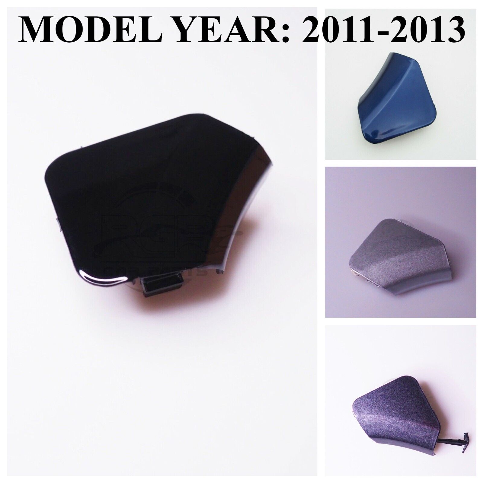 Painted Front Bumper Tow Hook Cover Toyota Highlander XU40 11-13 Choose Color/Side