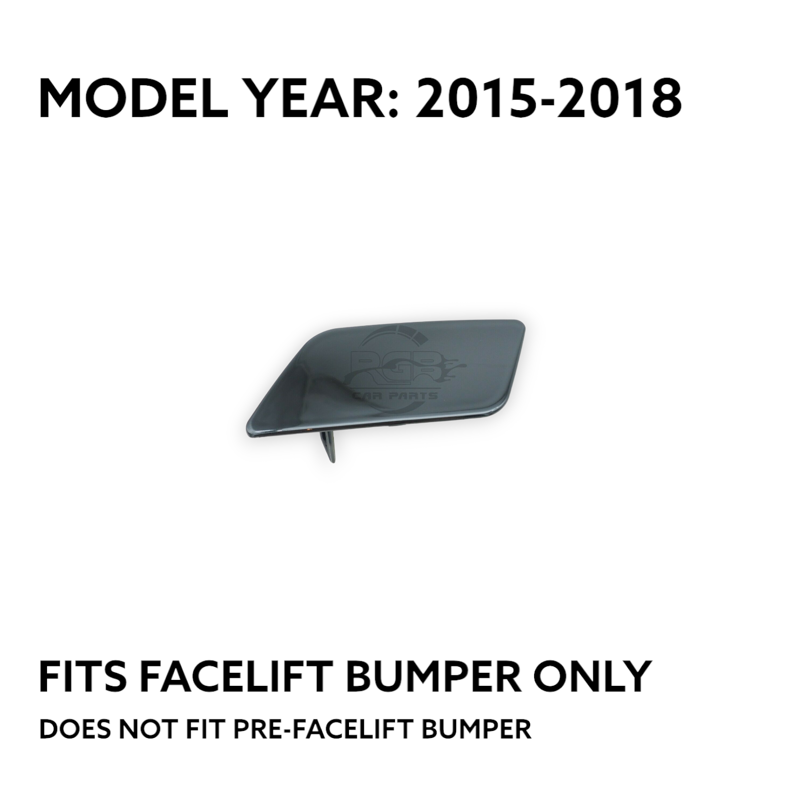 Audi Q3 8U Headlight Washer Cover Pair Left Right For 2015-2018