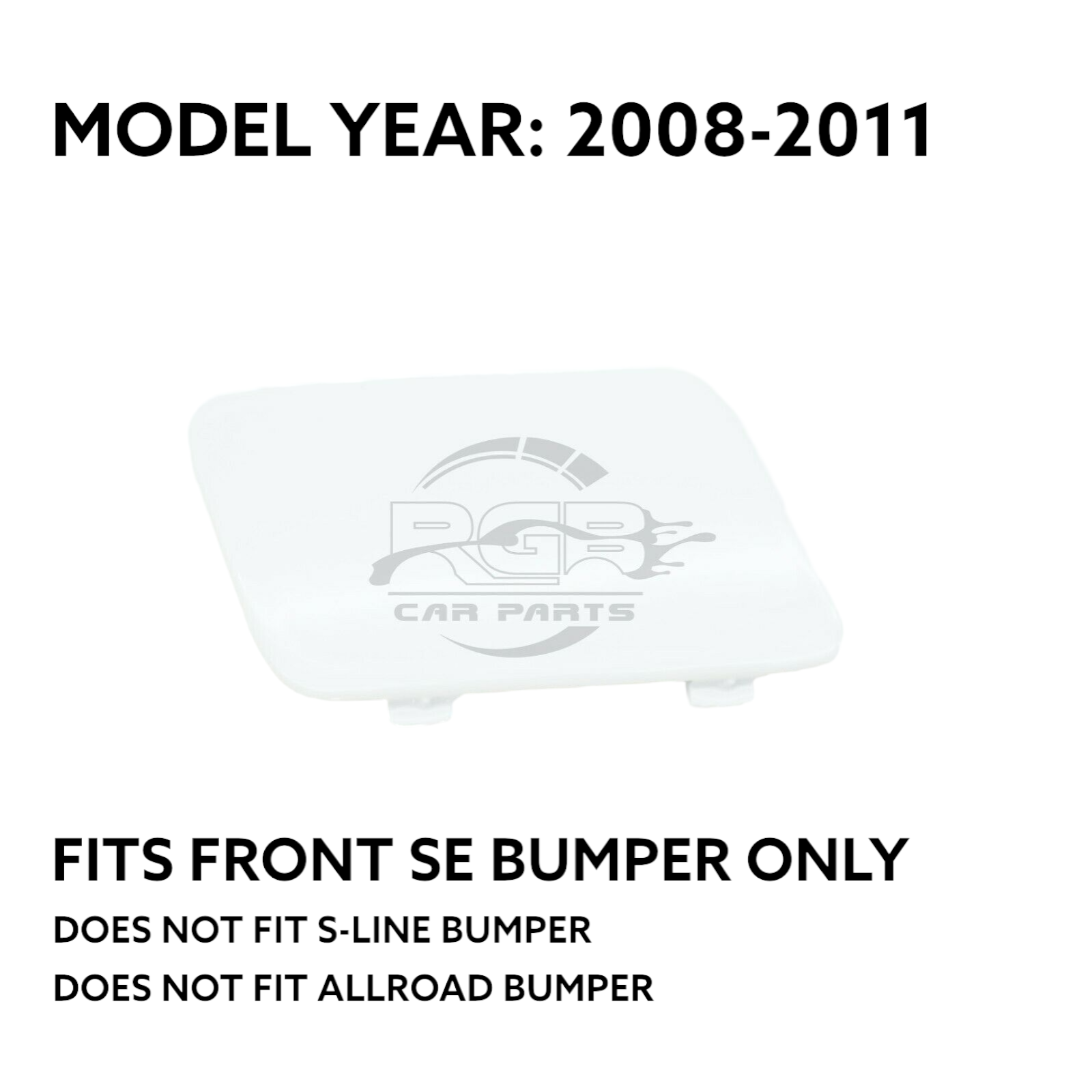 Audi A6 C6 Front Bumper Tow Hook Cover For 2008-2011