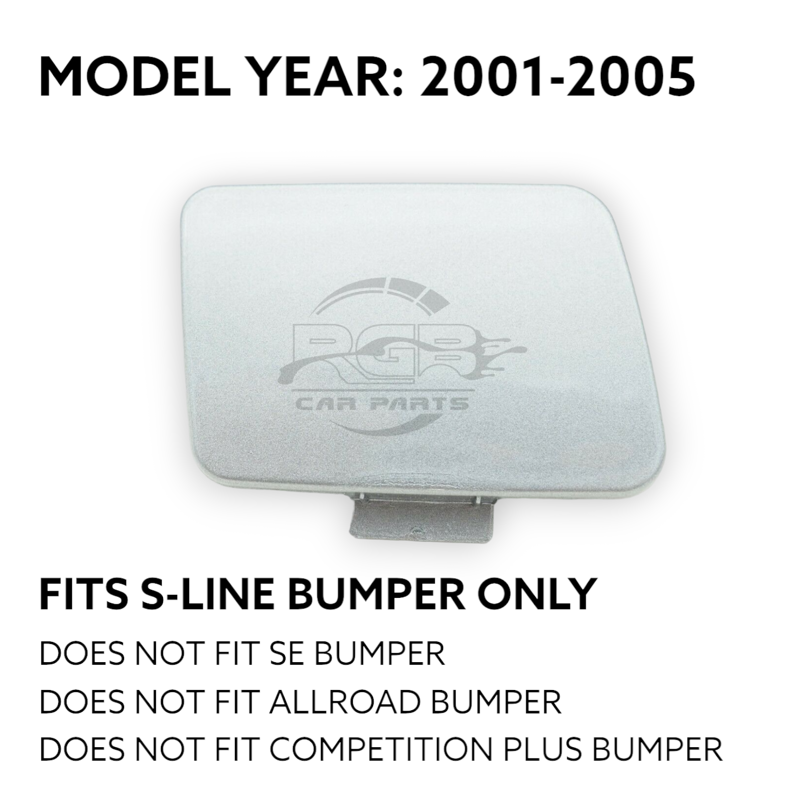 Audi A4 S4 B6 Front Bumper Tow Hook Cover For 2001-2005