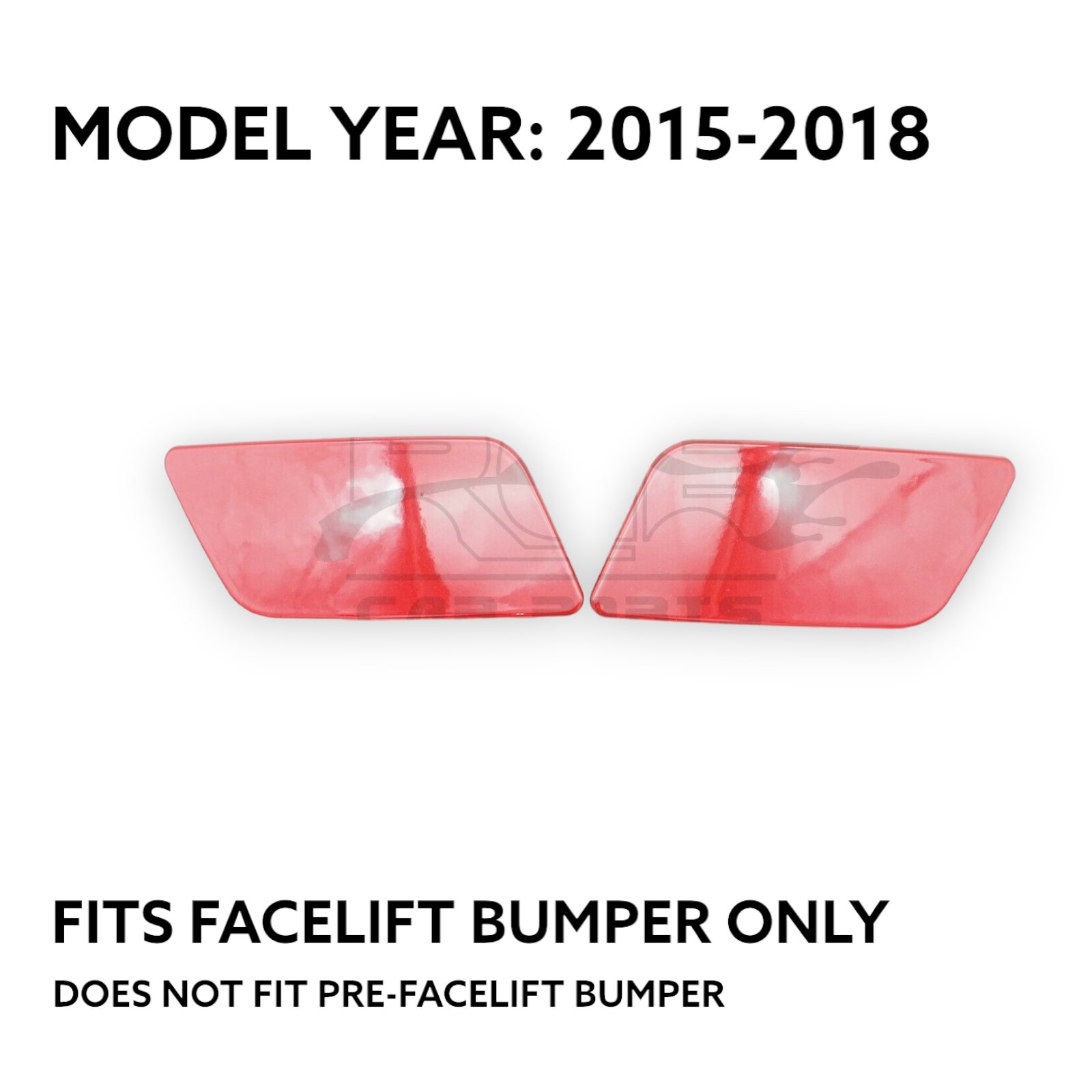 Audi Q3 8U Headlight Washer Cover Pair Left Right For 2015-2018