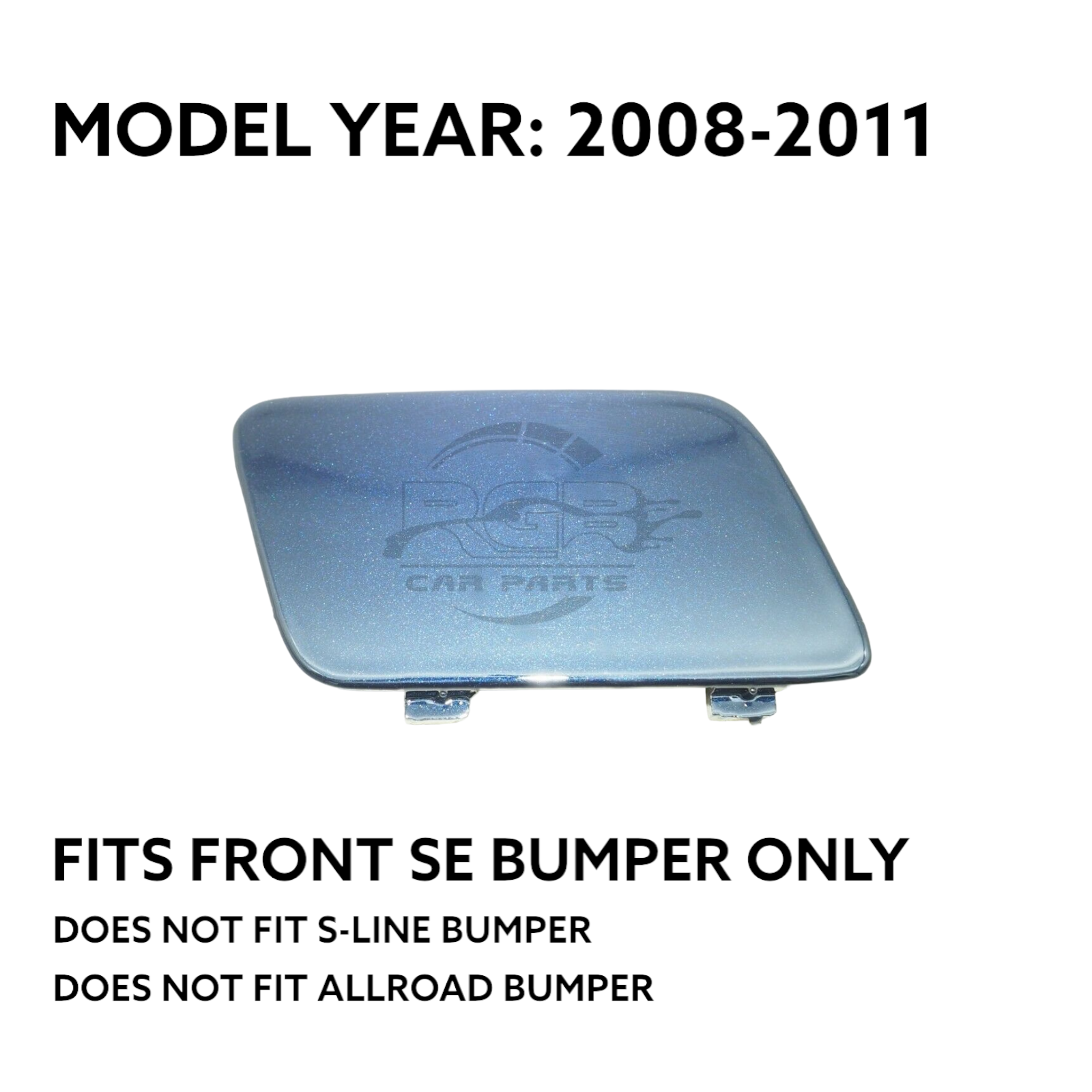 Audi A6 C6 Front Bumper Tow Hook Cover For 2008-2011