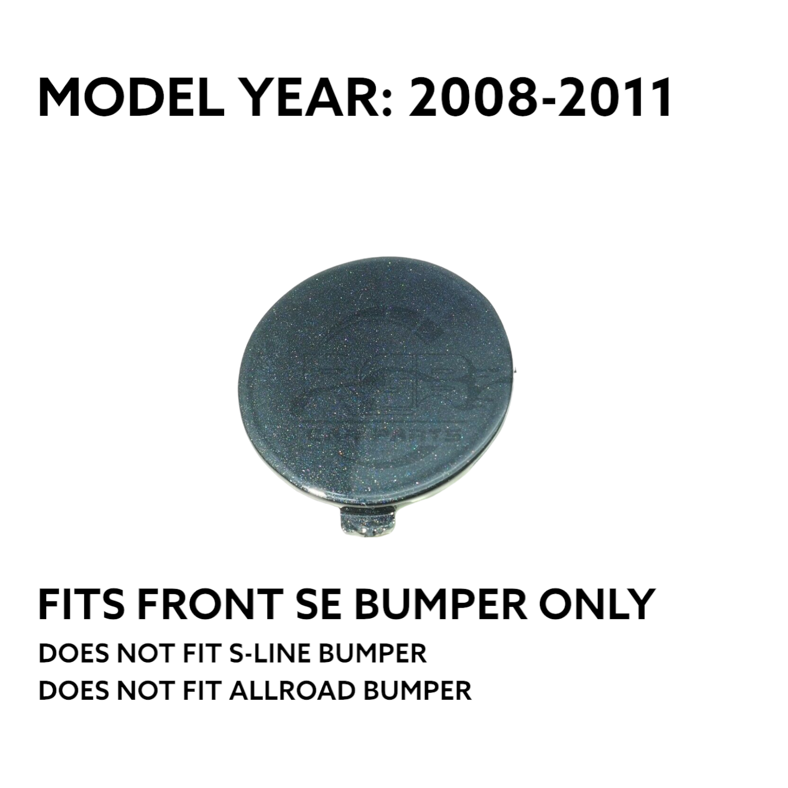 Audi A4 B8 SE Front Bumper Tow Hook Cover For Pre-Facelift 2008-2011